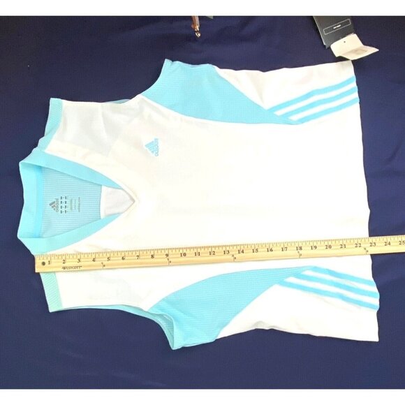 VTG NOS Adidas V-Neck ClimaCool  Sports Tennis Women Top Compression Stretch XL - Picture 8 of 9